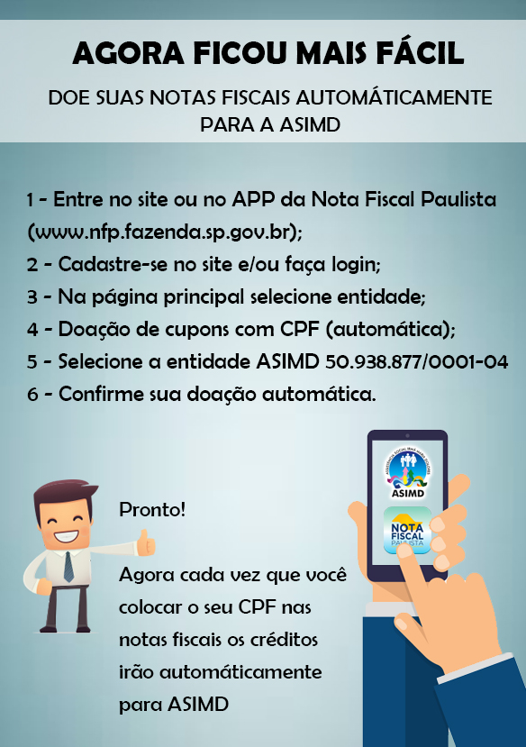 Como ajudar - Doação de nota fiscal paulista